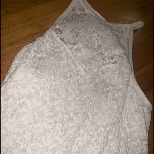 white lace tank top